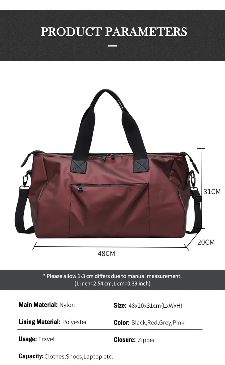 Nylon Waterproof Travel & Sports Bags  Handbags