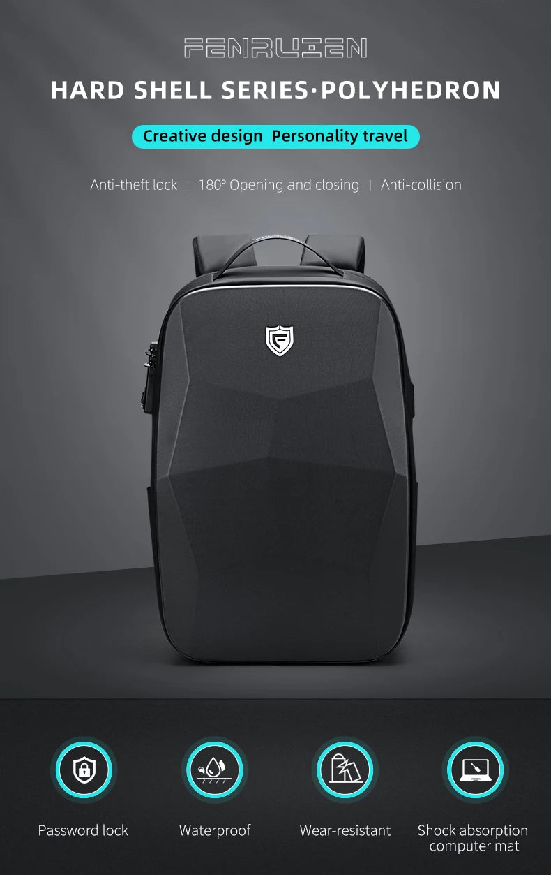 Hard Shell Fashion Backpack Travel Bag