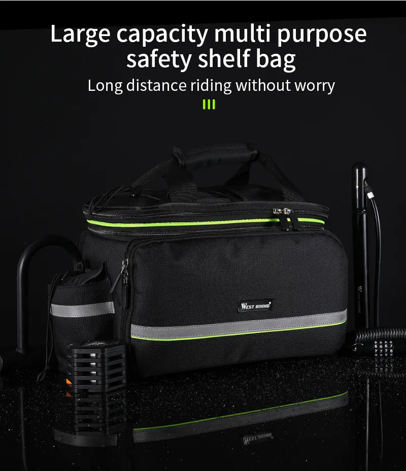 3 In 1 Waterproof Bicycle Trunk Large Capacity Travel Bag