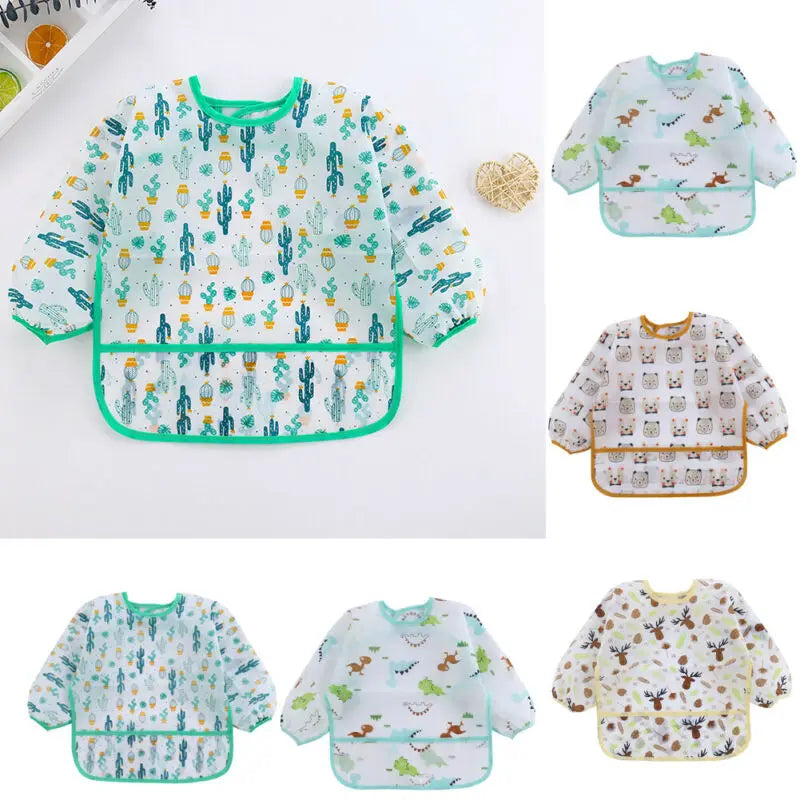 Waterproof Long Sleeve Baby Bibs