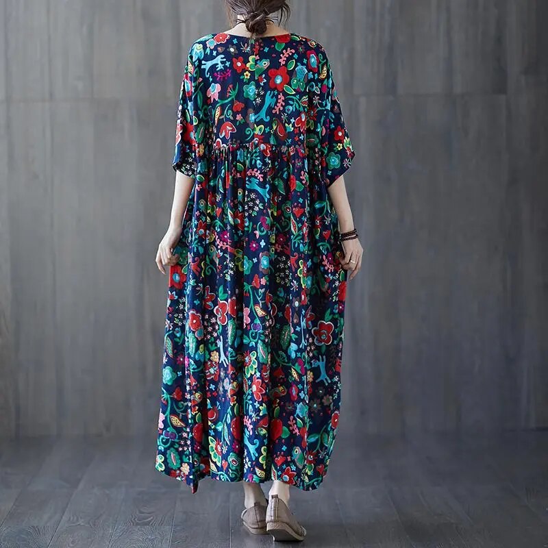 Casual Vintage Ladies Dress