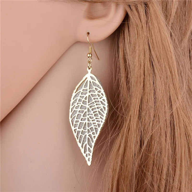 Vintage lange Ohrringe Weidenschmuck