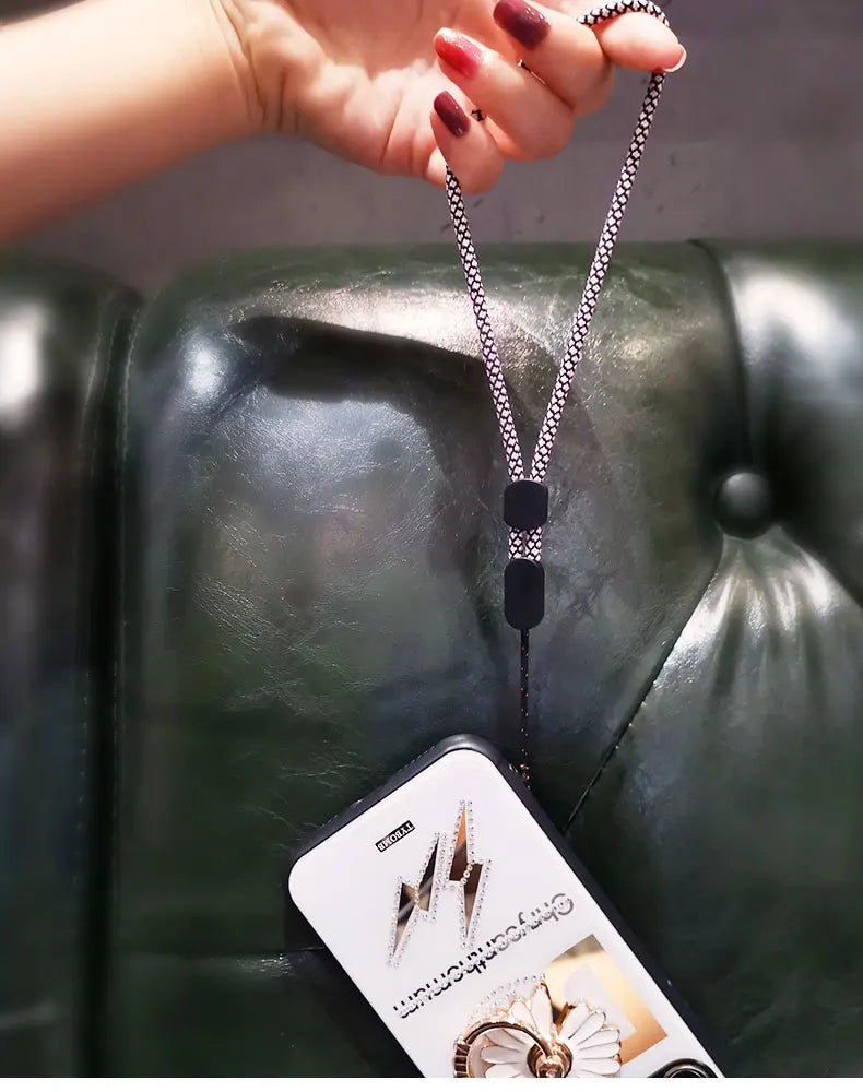 Collar con cordón para teléfono con correa para la muñeca