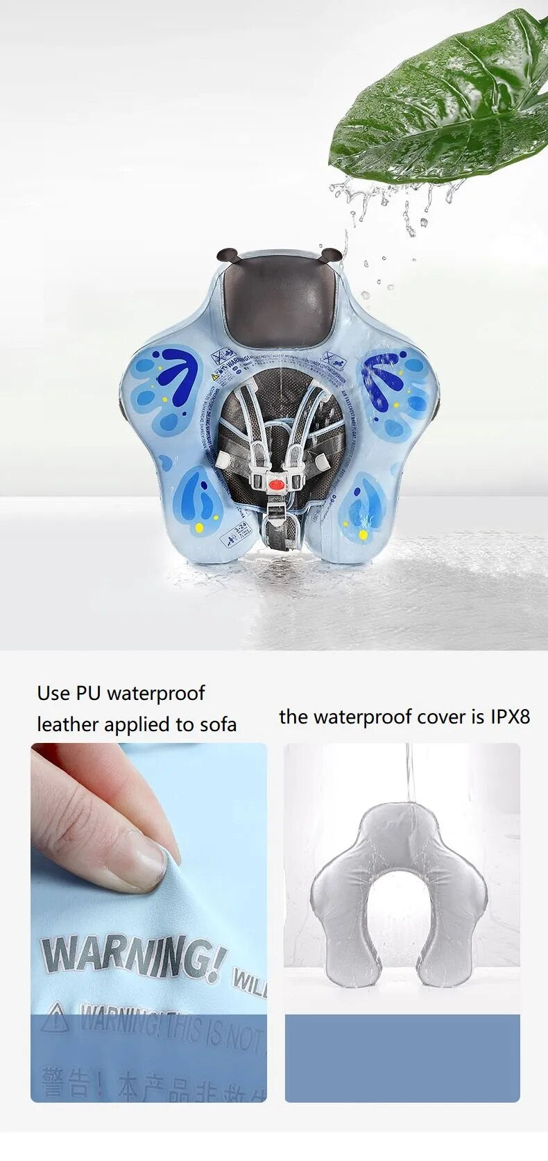 Toddler Non-Inflatable Buoy Swim Trainer Lying