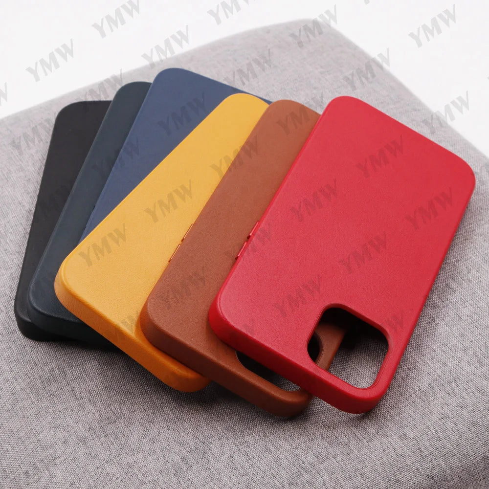 Leather Luxury Business Cow Magnet Phone Cases