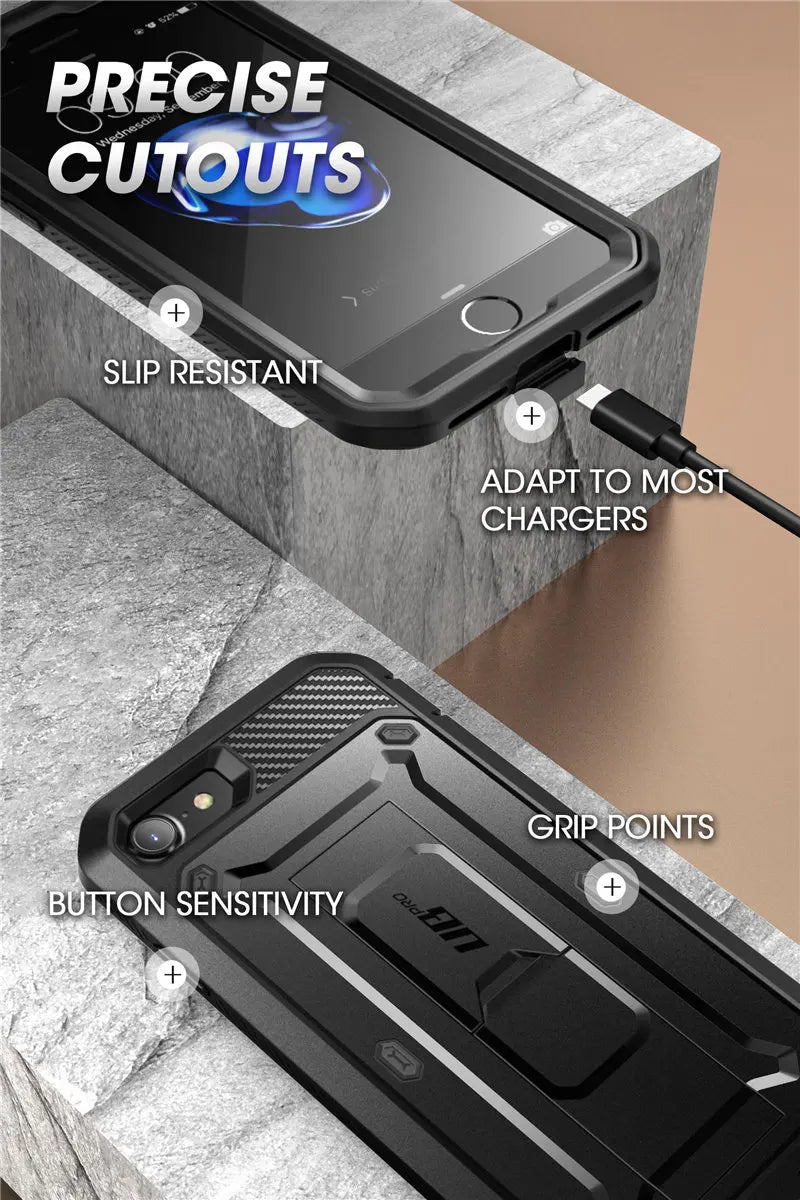 IPhone 7/8 Case Pro Rugged Holster Cover