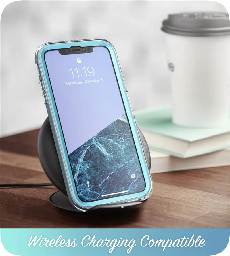 Estuche protector de mármol con brillo de cuerpo completo de 6.1"