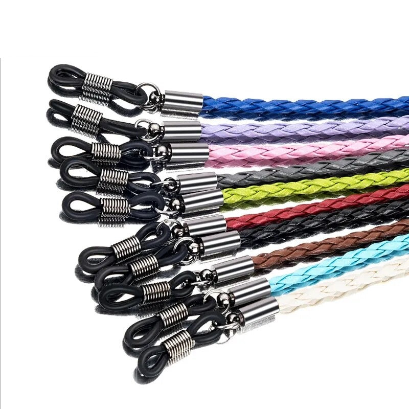 Sunglasses Leather Rope Chain Eyewear Braided