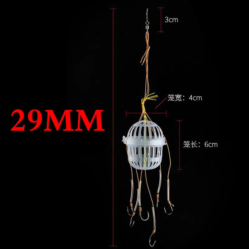 Outdoor Fishing Hook Set with Bait Feeder