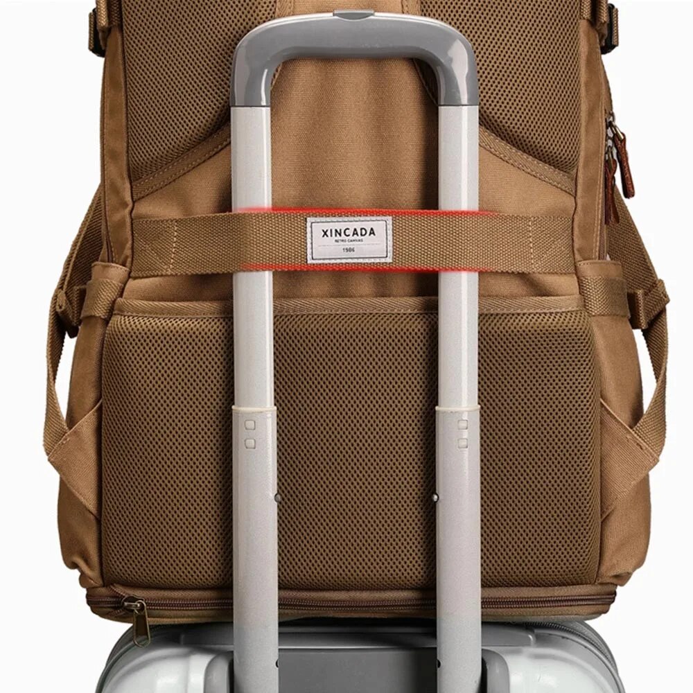 Large Travel Backpack Expandable Canvas Luggage Bag