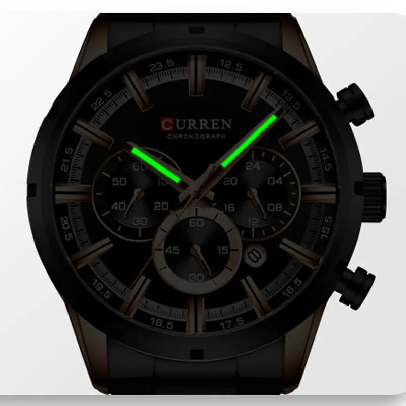 Luxuriöse Sport-Chronograph-Quarzuhr