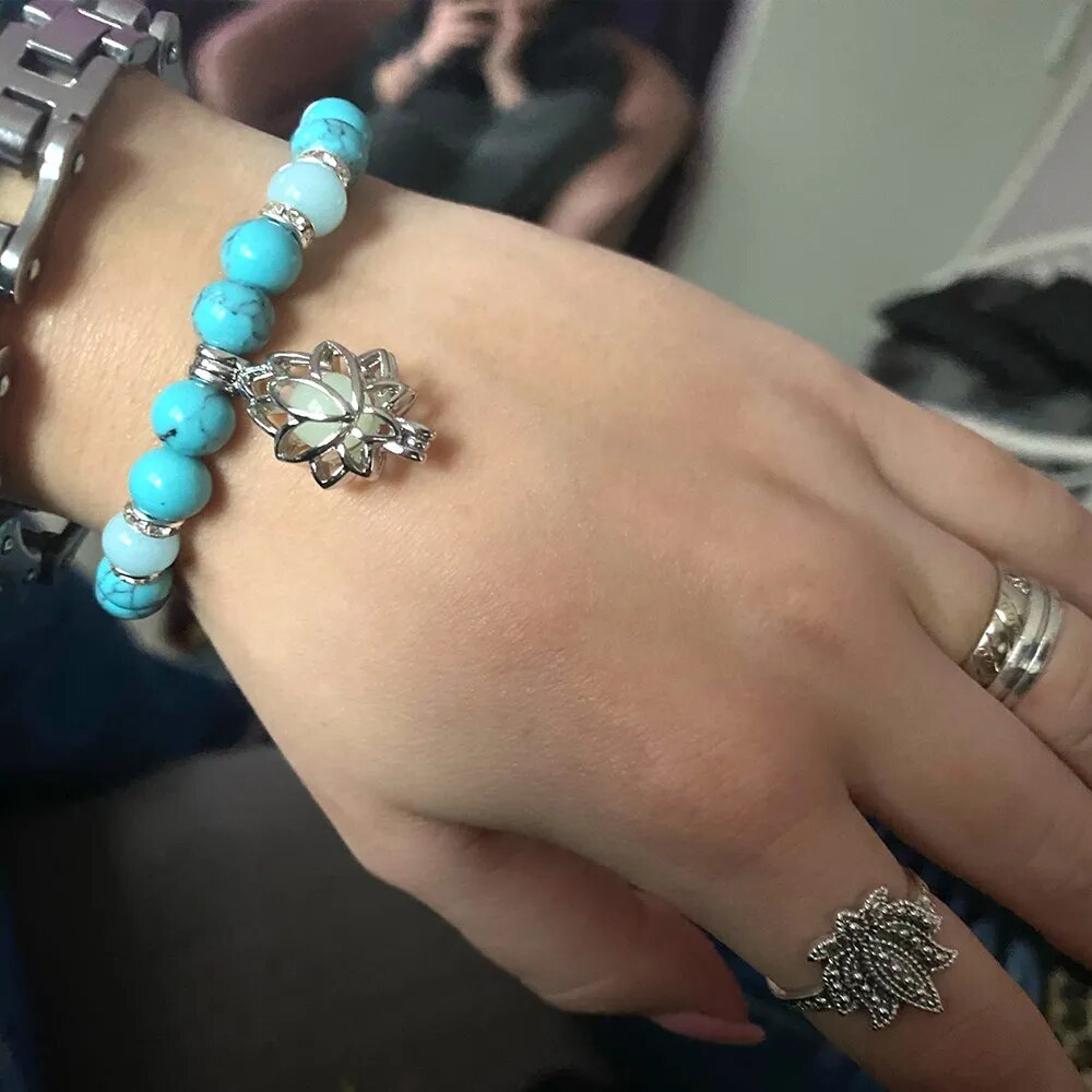 Natural Stone with Luminous Glow Bracelet