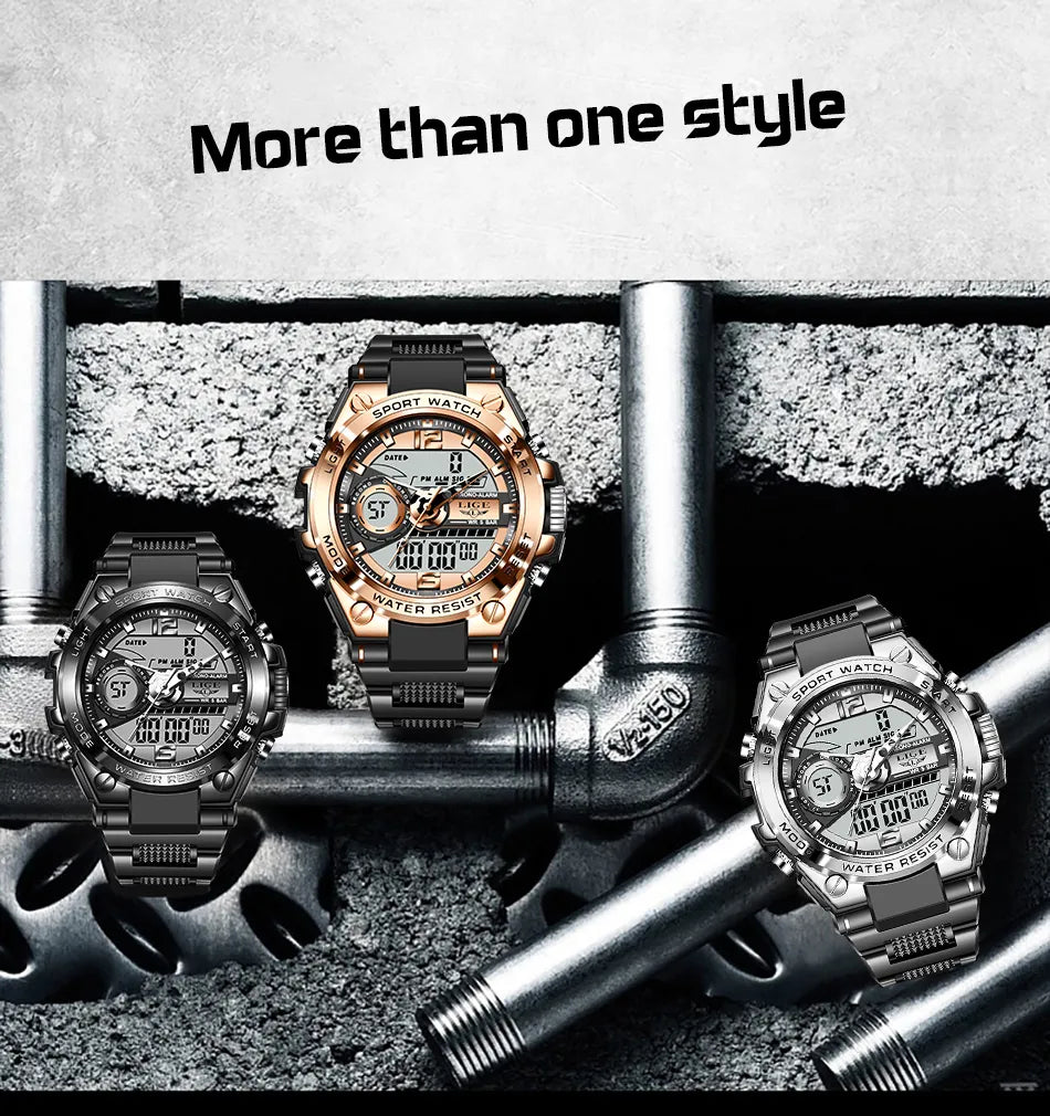 Quartz Digital Waterproof Watch