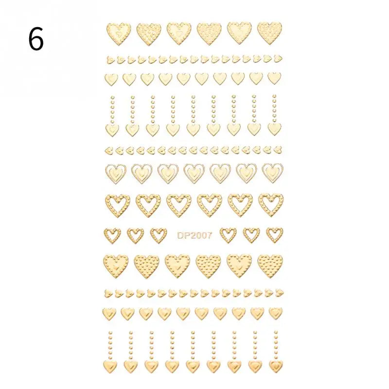 Papers Stripe 3D Nail Sticker