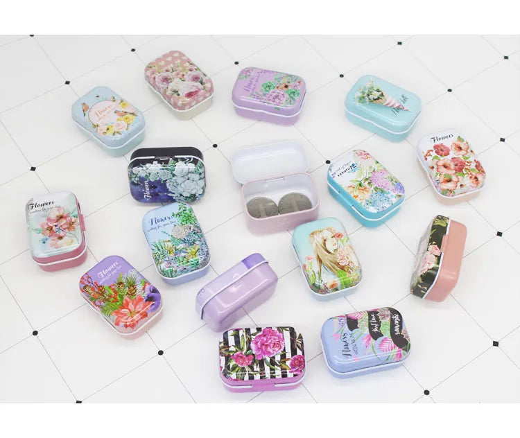 Colorful Mini Tin Storage Box