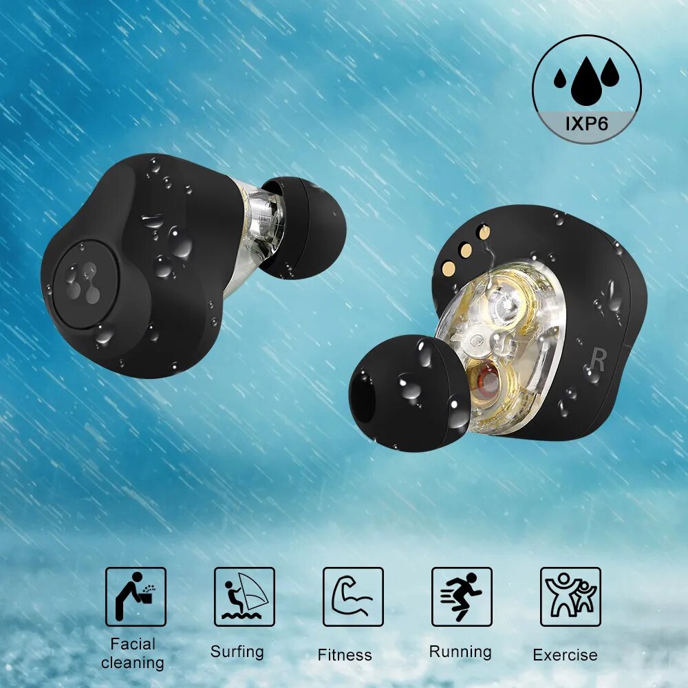 QCC3020 TWS Earphones Strong Bass Noise Reduction