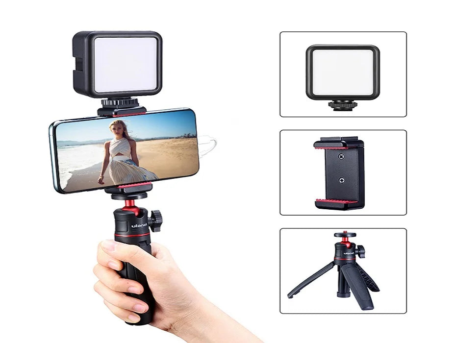 Soporte para teléfono con kit de trípode Vlog