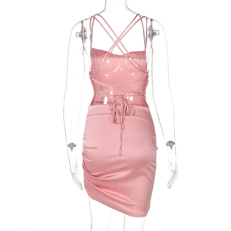 Women Strap Mini Dress