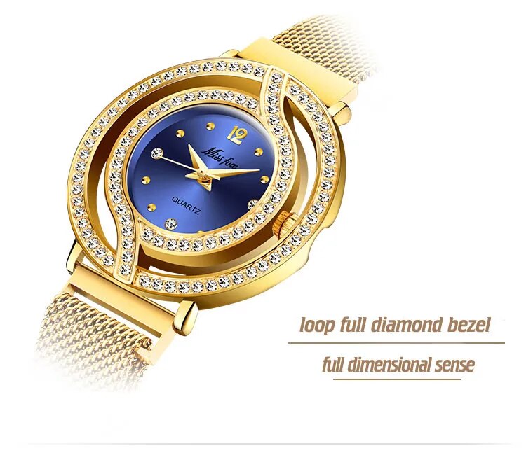 Luxury Brand Waterproof Diamond Watches