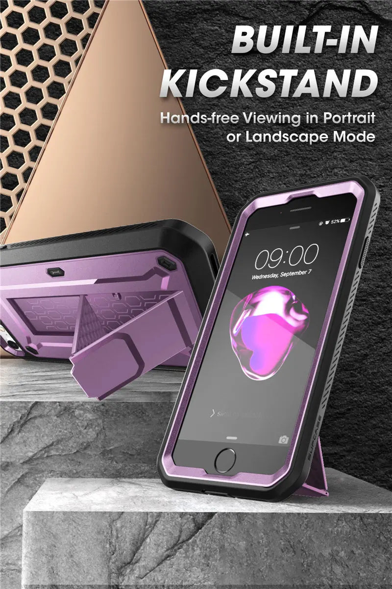 Built-in Screen Protector Holster Cover Case