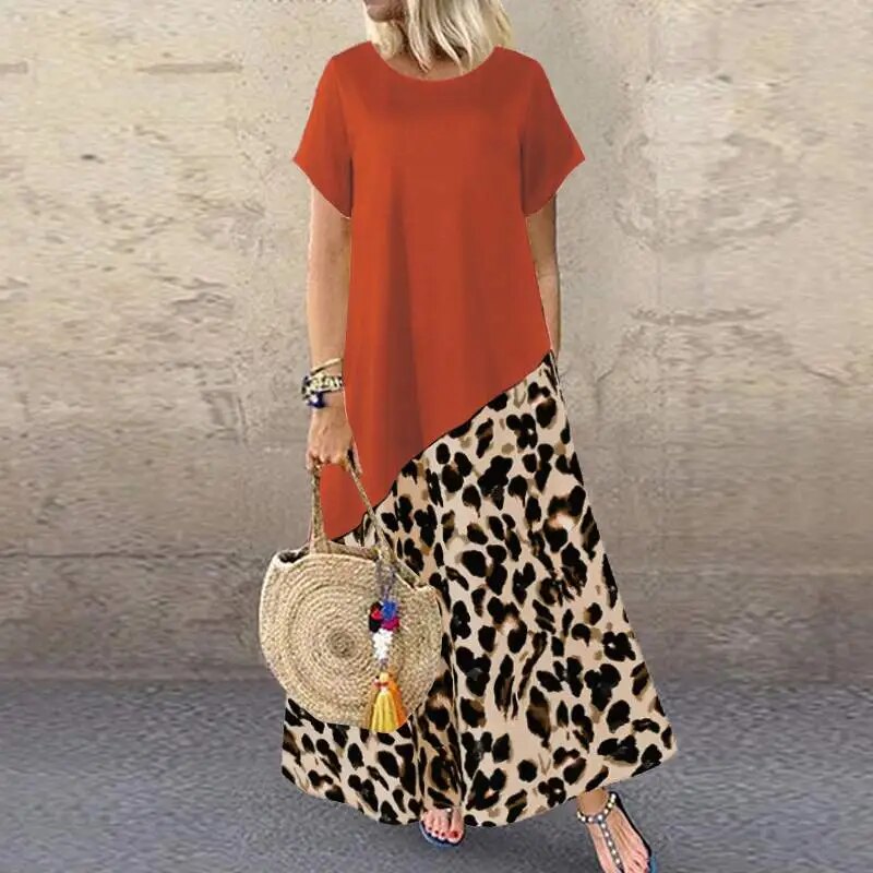 Printed Sundress Maxi Dress