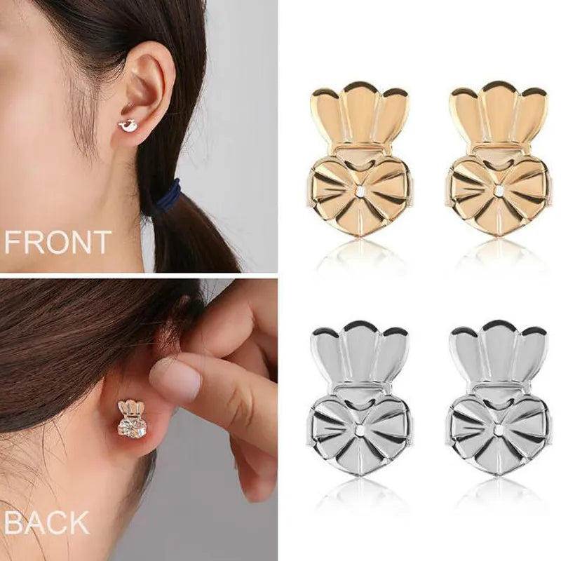 Adjustable Crown Stud Earrings