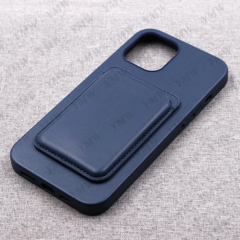 Leather Luxury Business Cow Magnet Phone Cases