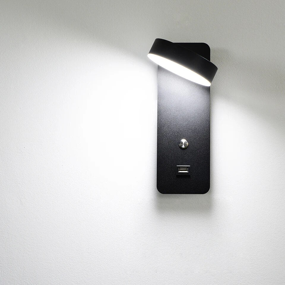 9W White/Black Modern Lighting  Stair Lighting