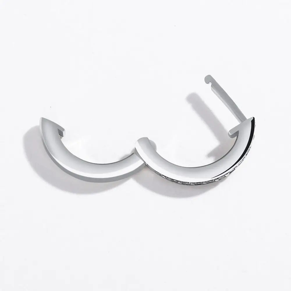 Sterling Silver 12mm Round Earrings Fashion