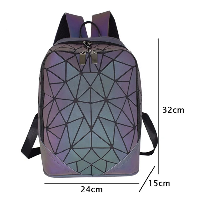 Backpack Geometric Folding Bag