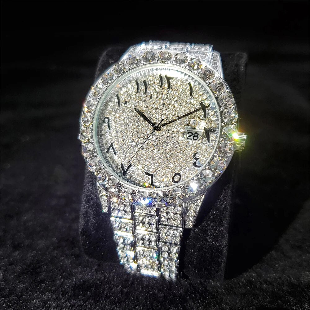 Blingbling Luxury Arabic Numerals Man's Watch