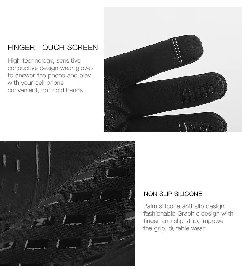 Winter Touch Screen Sport Gloves Windproof Thermal Anti-slip