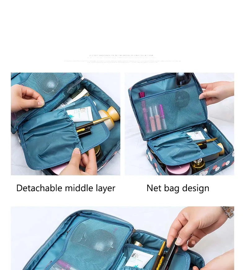 Bolsa de cosméticos de viaje multifunción al aire libre