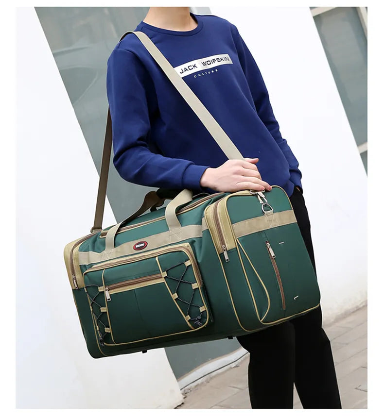 Bolsa de viaje grande impermeable de nailon para gimnasio