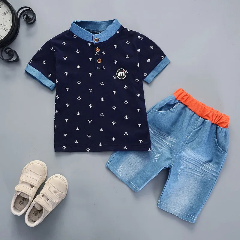 Baby Fashion Print T-shirt ,Shorts Sets