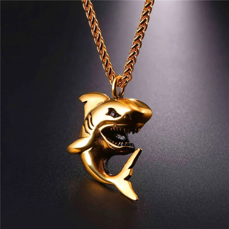 Men Stainless Steel Jewelry  Animal Necklaces