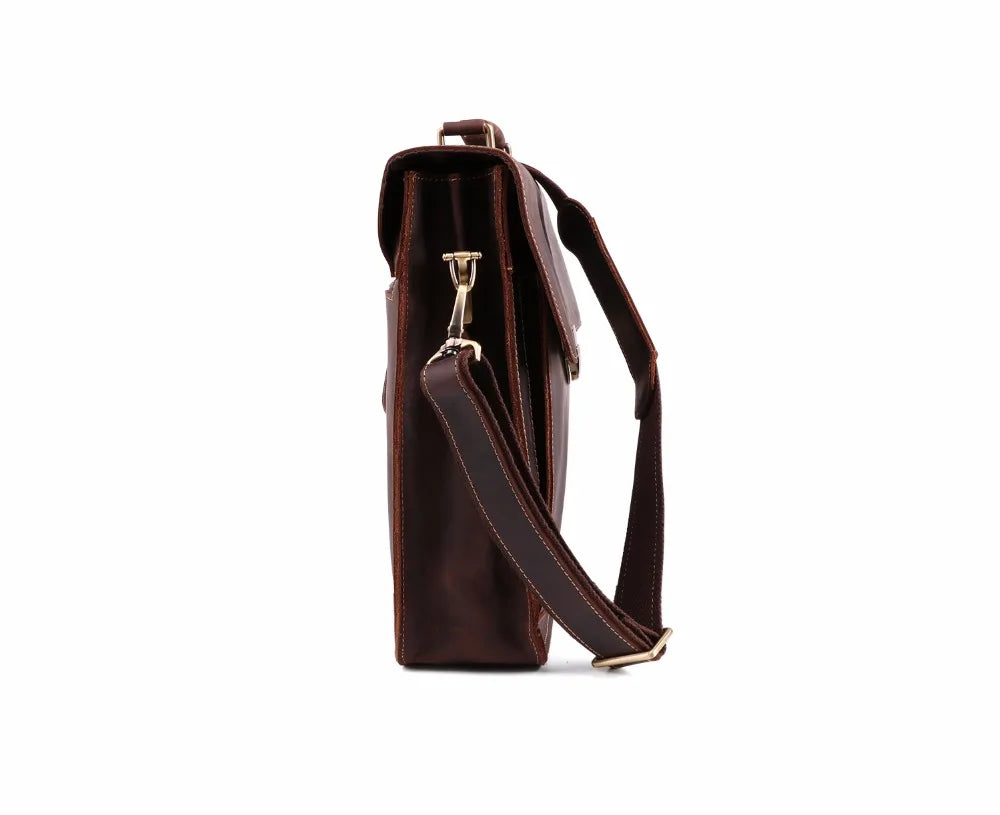 Aktentasche Vintage Messenger Schultertasche