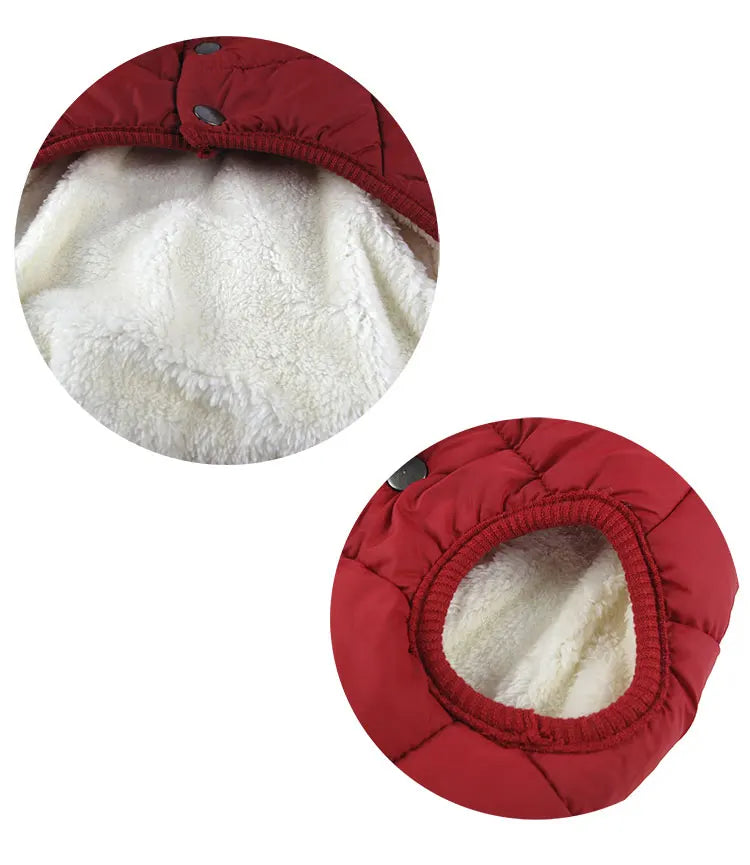 Warme Hundemantel-Kleidung für den Winter