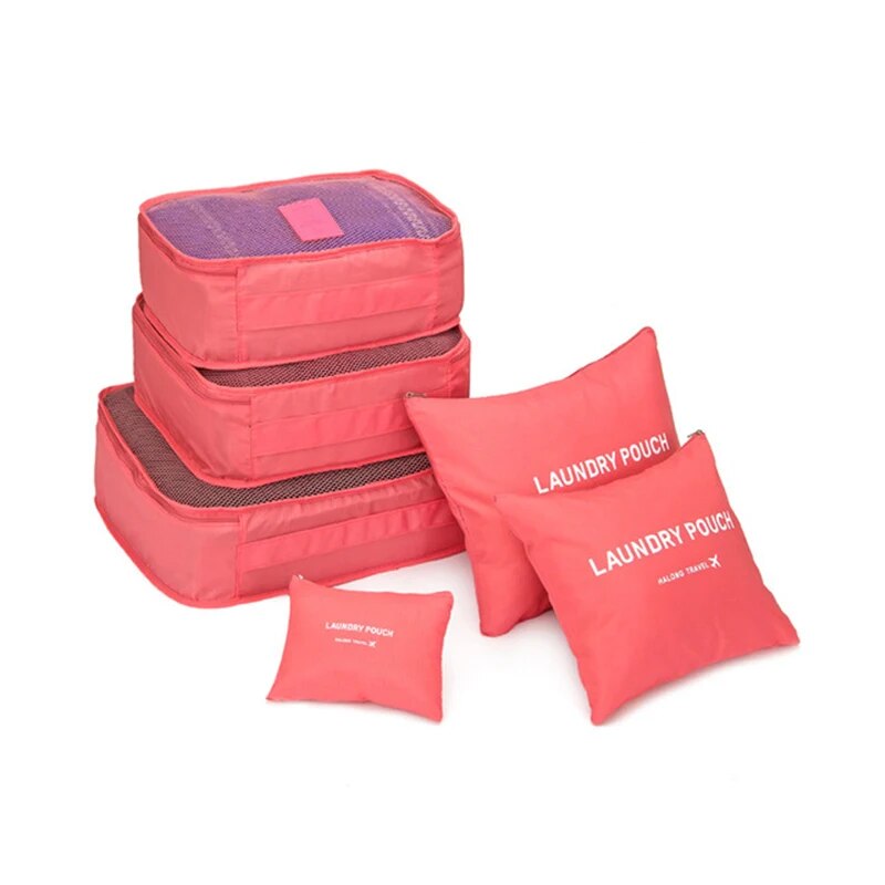 7Pcs/set Trip Luggage Clothes Finishing Kit