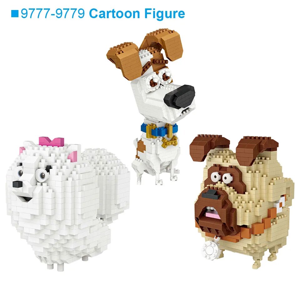 Cute Diy Toys with Cartoon Dog and Smile Love Stool