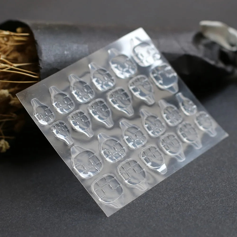 Adhesivo para uñas de doble cara, fácil de rasgar, Jelly Nail