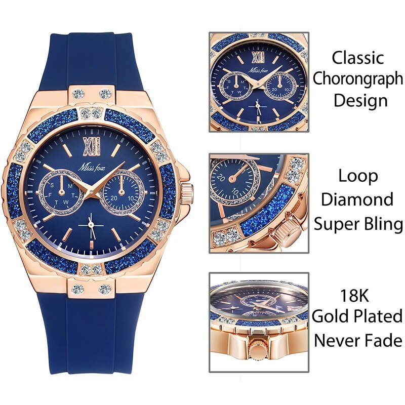 Relojes de lujo para mujer con diamantes de moda