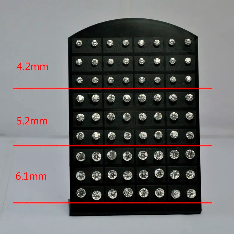 Zirconia Stainless Steel Stud Earring