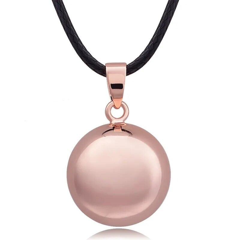 Copper Metal Chime Ball Pendant