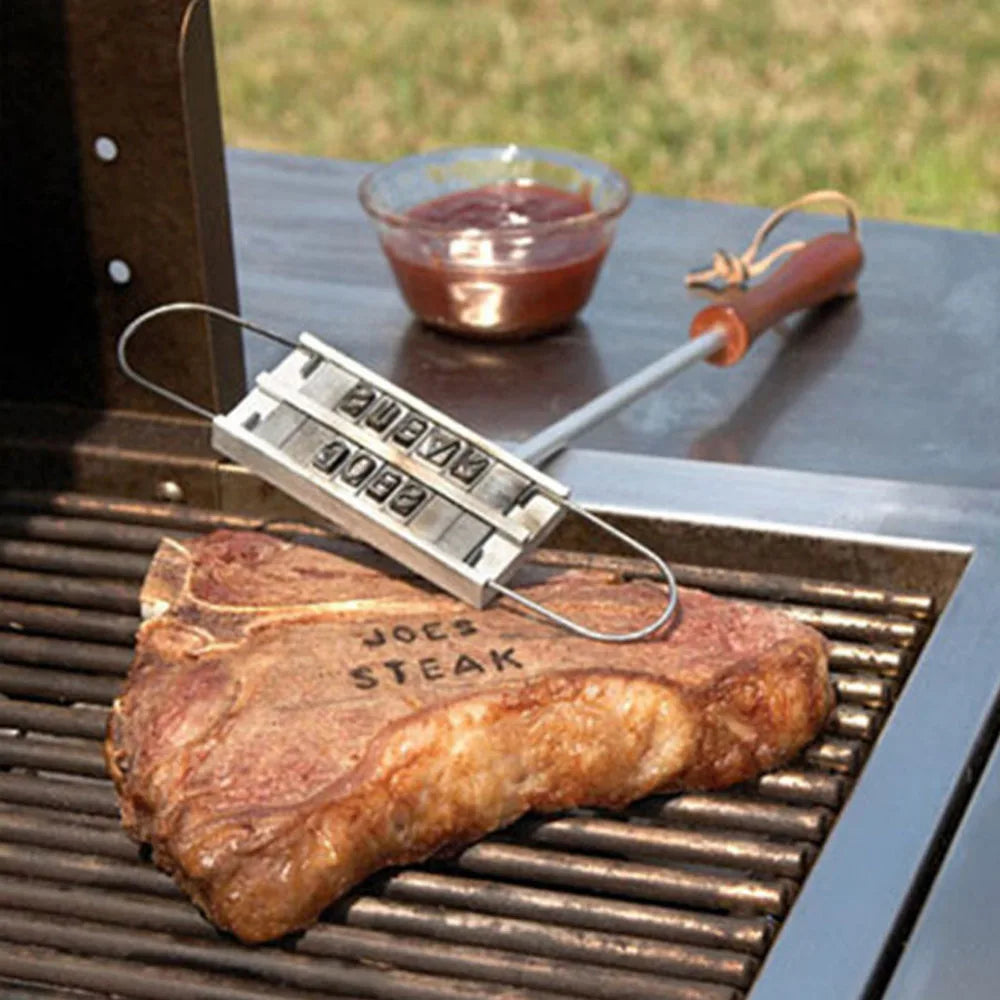 Barbecue Letter Printed Steak