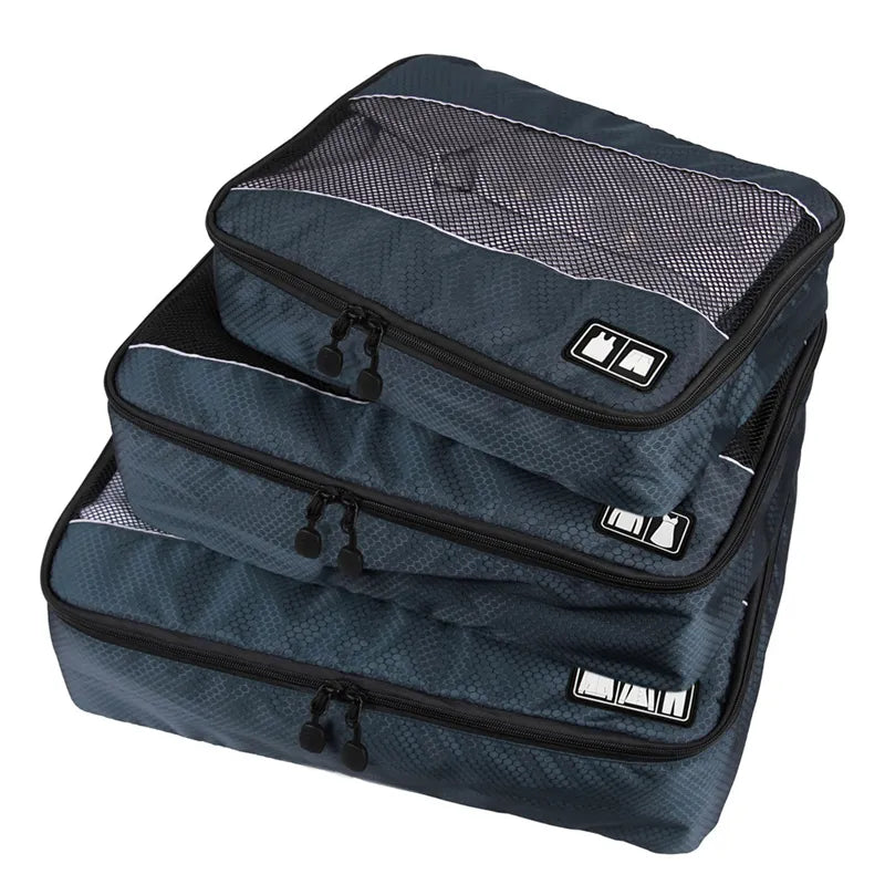 3Pcs/set  Mesh Storage Clothes Bag