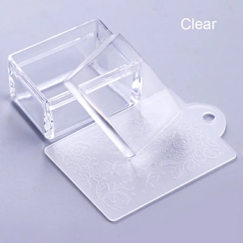 Rectangle Nail Stamper Silicone Plate Tool