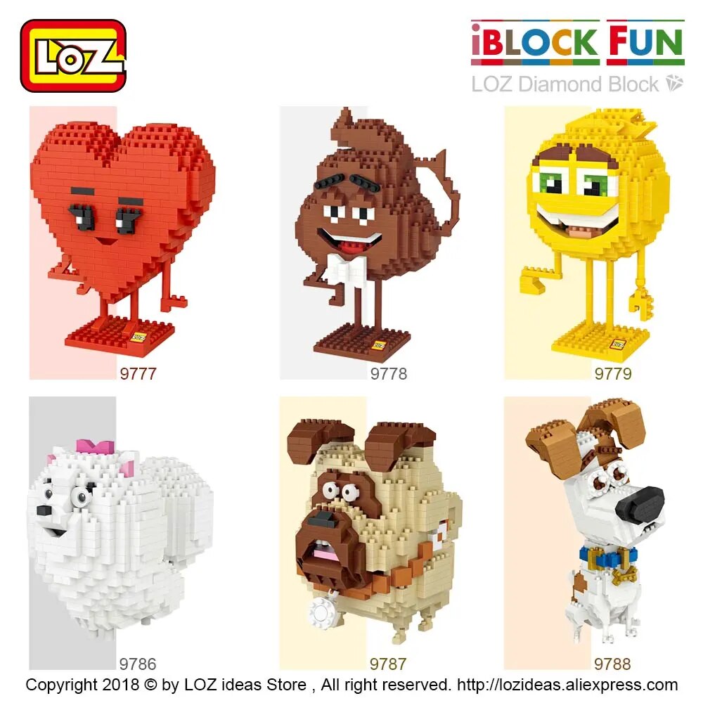 Cute Diy Toys with Cartoon Dog and Smile Love Stool