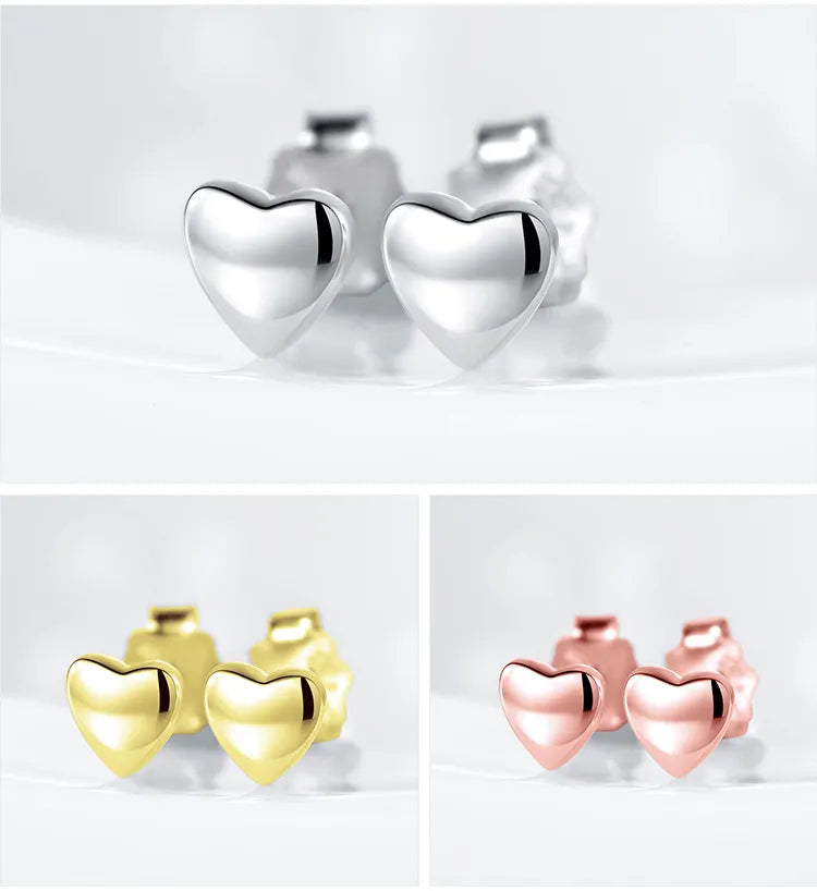 Cute Small Hearts Stud Earrings