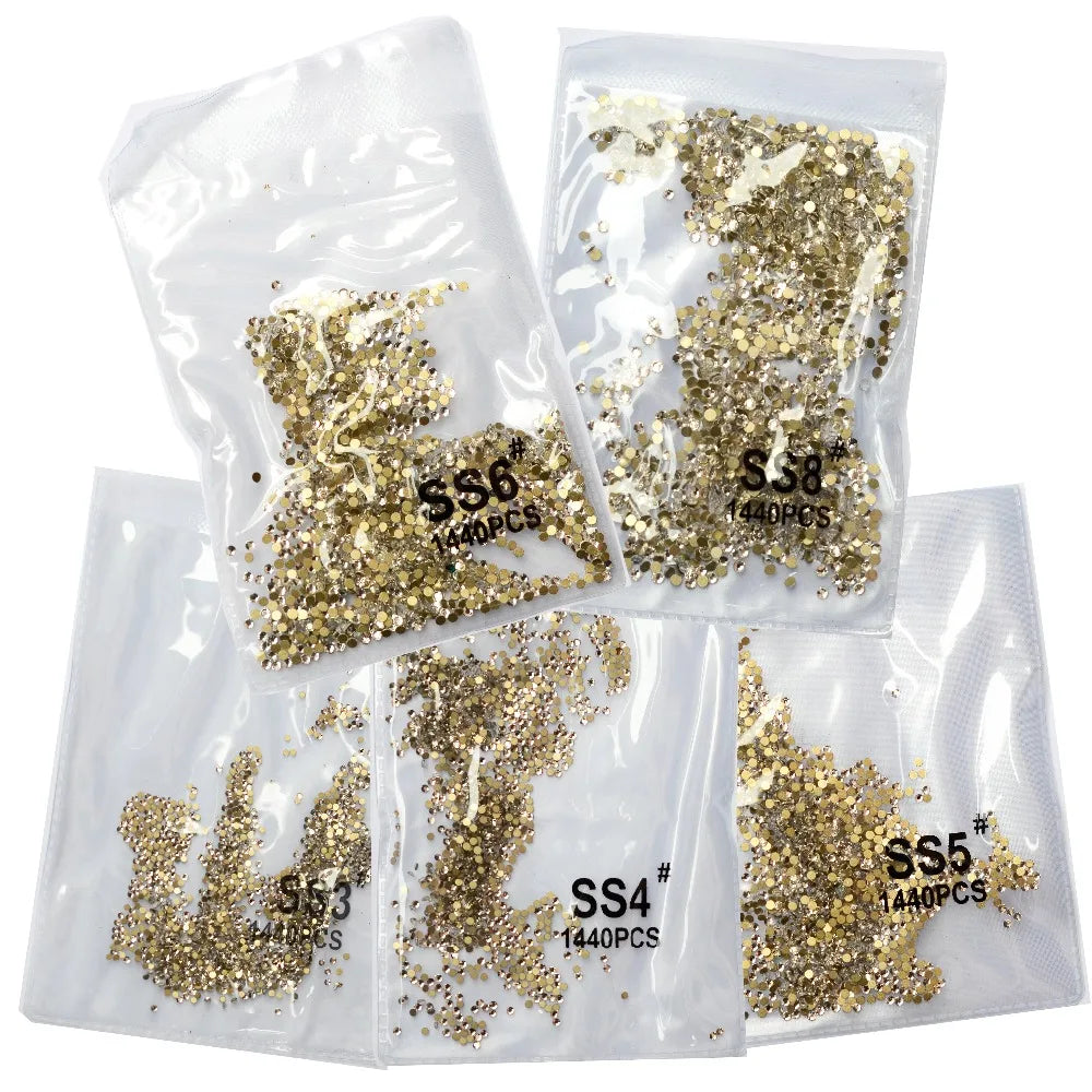 3D Non Hot Fix Flat Back Nail Art Decorations